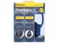 Стереонаушники Bluetooth полноразмерные Defender FreeMotion B520 BT4.2/7ч синие
