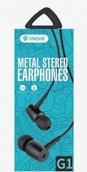 Наушники с микрофоном Celebrat G1 1.2м черные