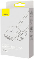 Переходник Baseus Lite series HDMI на VGA +3.5мм/MicroUSB WKQX010101 черный