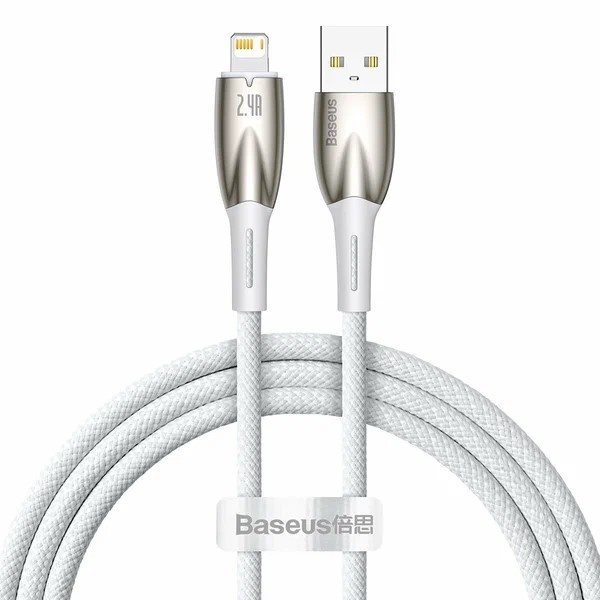 Usb Кабель-зарядка TYPE-C Baseus Glimmer Series 100W 1м CADH000402 белый
