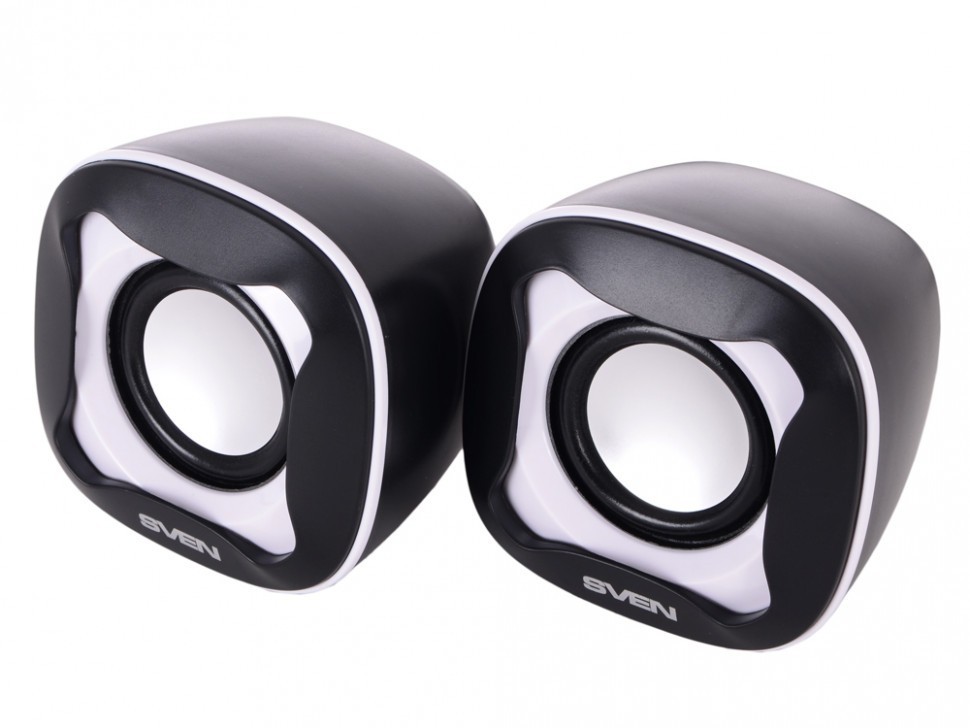 Sven 170 акустическая система 2.0, мощность 2х2,5 Вт(RMS), USB, черно-белая