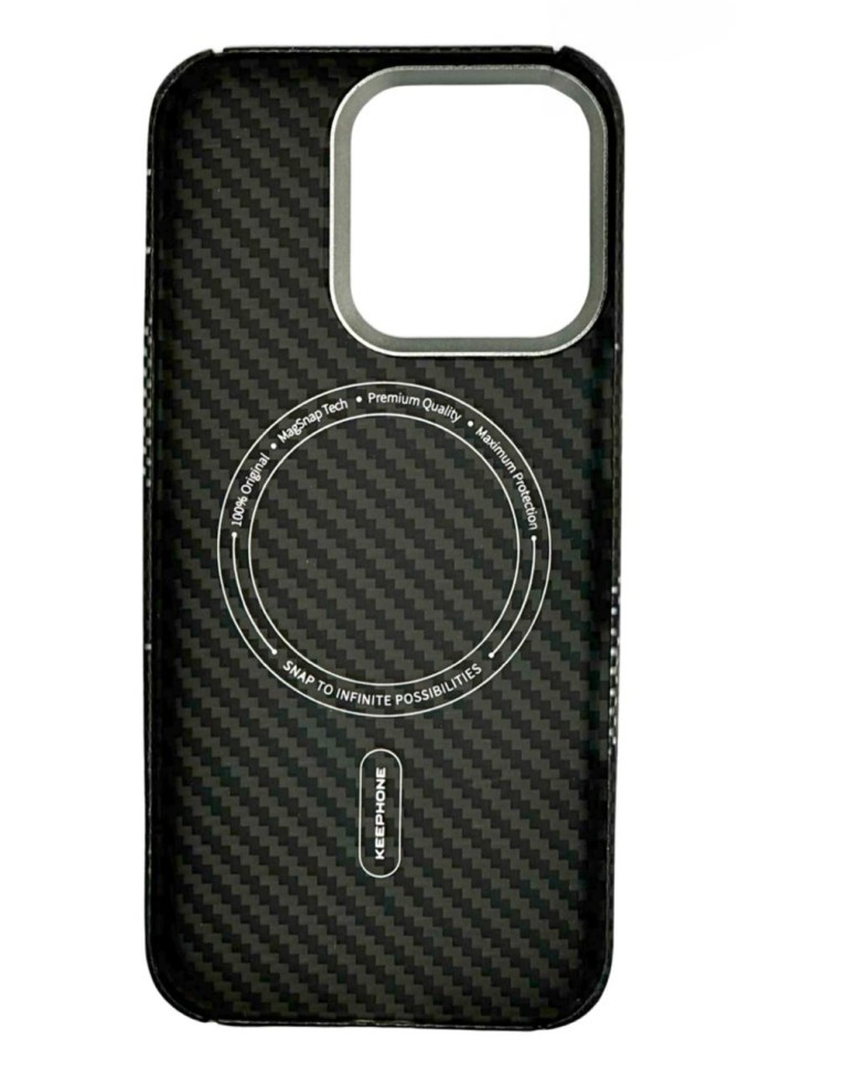 Накладка для i-Phone 16 Pro Keephone Kevilar Seanova MagSnap черный
