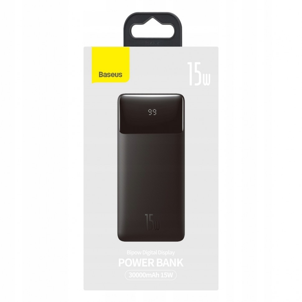Powerbank Baseus Bipow Digital Display 10000mAh 2USB/USB-C 15W PD3.0/QC3.0 (PPDML-I01) черный