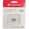 micro SDHC карта памяти Transcend 128GB UHS-I Сlass 10 100MB/s (без адаптера)