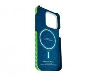 Накладка для i-Phone 15 Pro Max 6.7&quot; Pitaka Magez Case 5 Aramid Fiber Лес( forest)