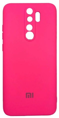 Накладка для Xiaomi Redmi Note 8 pro Silicone cover без логотипа розовая