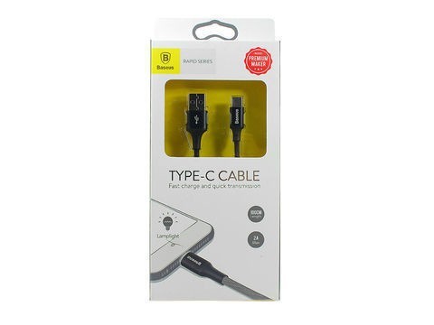 Usb Кабель-зарядка TYPE-C Baseus 1м (CATSU-B01) чёрный