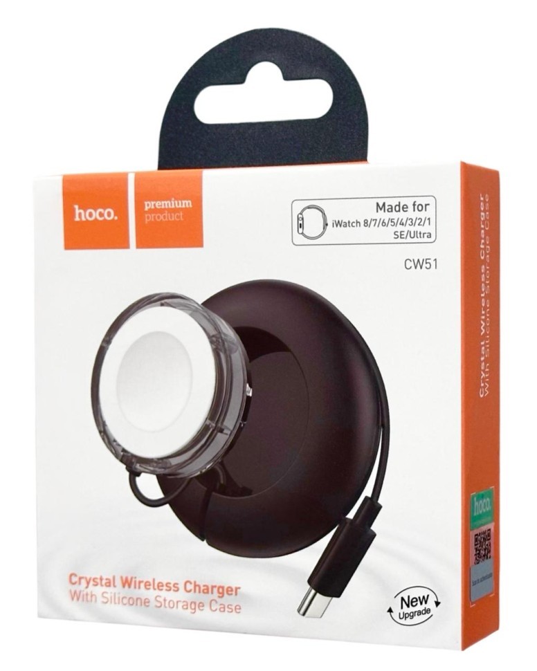 Беспроводное заряд. устр. магнитное Hoco CW51 15W черное