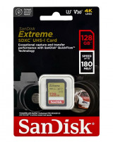 SDXC карта памяти Sandisk 128GB Extreme V30 UHS-I U3 (180 Mb/s) SDSDXVA-128G-GNCIN