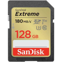 SDXC карта памяти Sandisk 128GB Extreme V30 UHS-I U3 (180 Mb/s) SDSDXVA-128G-GNCIN