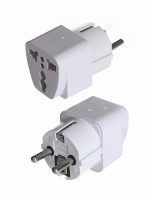 Переходник 3 pin плоский на 2 круглый белый (20шт/короб.)