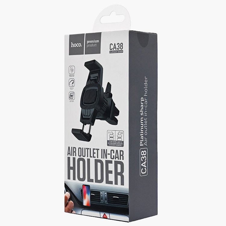 Держатель в автомобиль в воздуховод Hoco CA38 черный