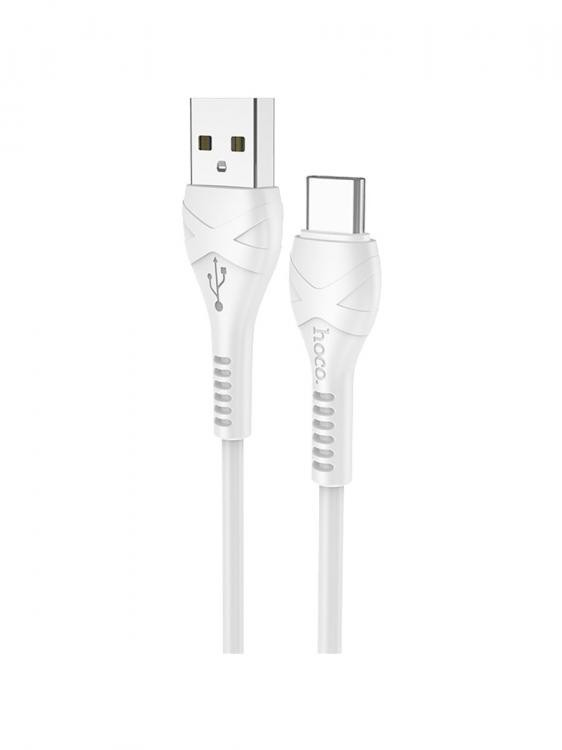 Usb Кабель-зарядка Type-C Hoco X37 Cool power 3A 1м силиконовый белый