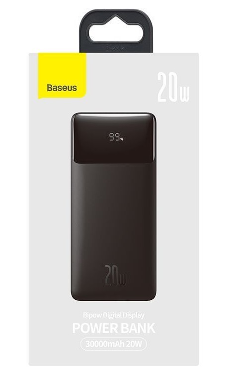 Powerbank Baseus Bipow Digital Display 20W 30000mAh (PPDML-N01) черный