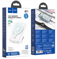 Беспроводное заряд. устр. + Powerbank Hoco Q11 1USB-C 20W 10000mAh белое