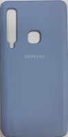 Накладка для Samsung Galaxy A9 (2018) (A920) Silicone cover голубая