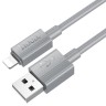 Usb Кабель-зарядка Lightning Hoco X107 1м 2.4A серый