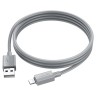 Usb Кабель-зарядка Lightning Hoco X107 1м 2.4A серый