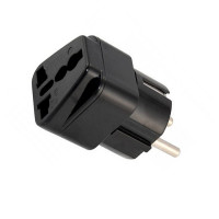 Переходник 3 pin плоский на 2 круглый черный