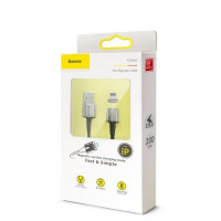 Usb Кабель-зарядка Lightning Baseus Zinc Magnetic 2м (CALXC-B01) черный