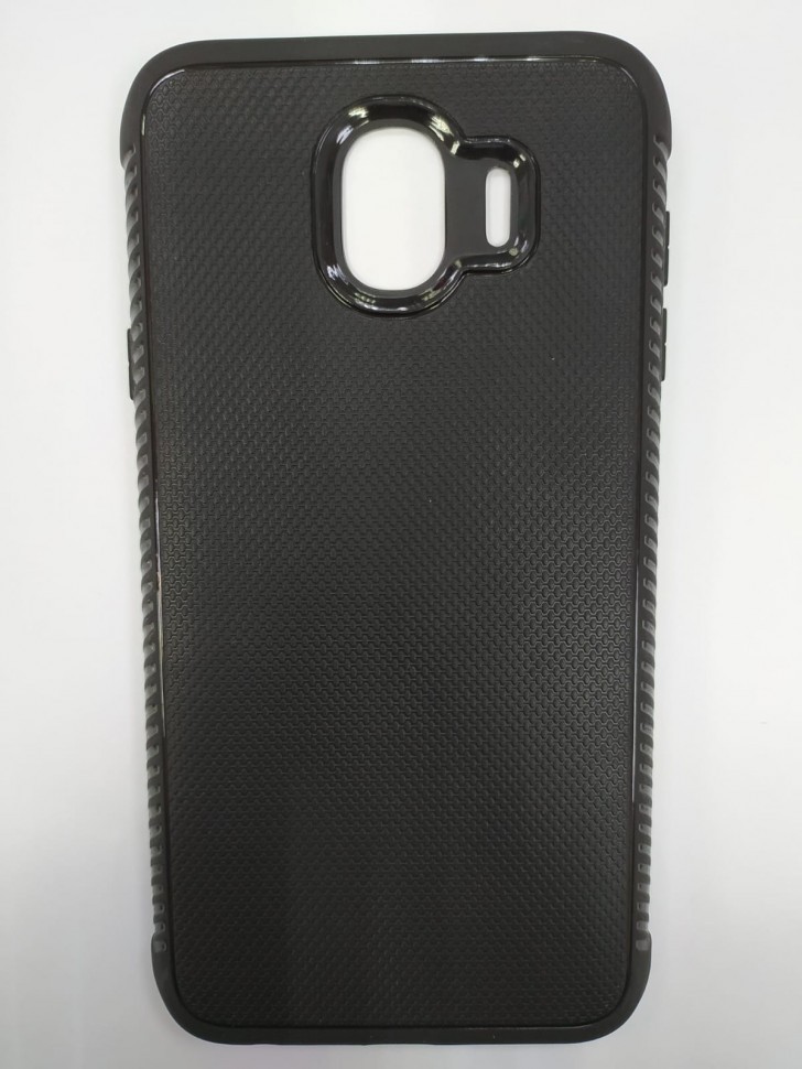 Накладка для Samsung Galaxy J4 (2018) силикон с вырезом чёрный