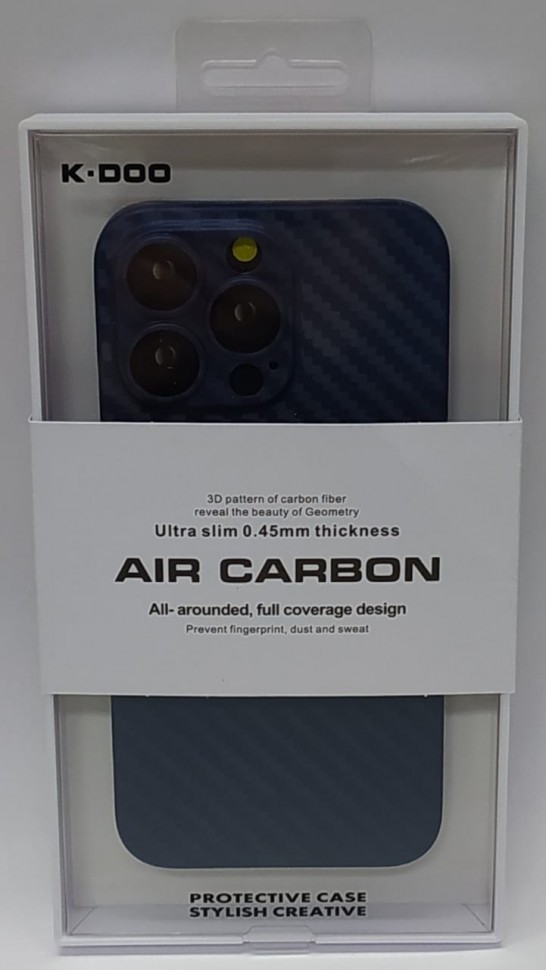 Накладка для i-Phone 13 Pro 6.1" K-Doo Air Carbon пластик синяя