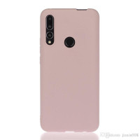 Накладка для Huawei Y9 Prime (2019)/P Smart Z Silicone cover без логотипа пудро