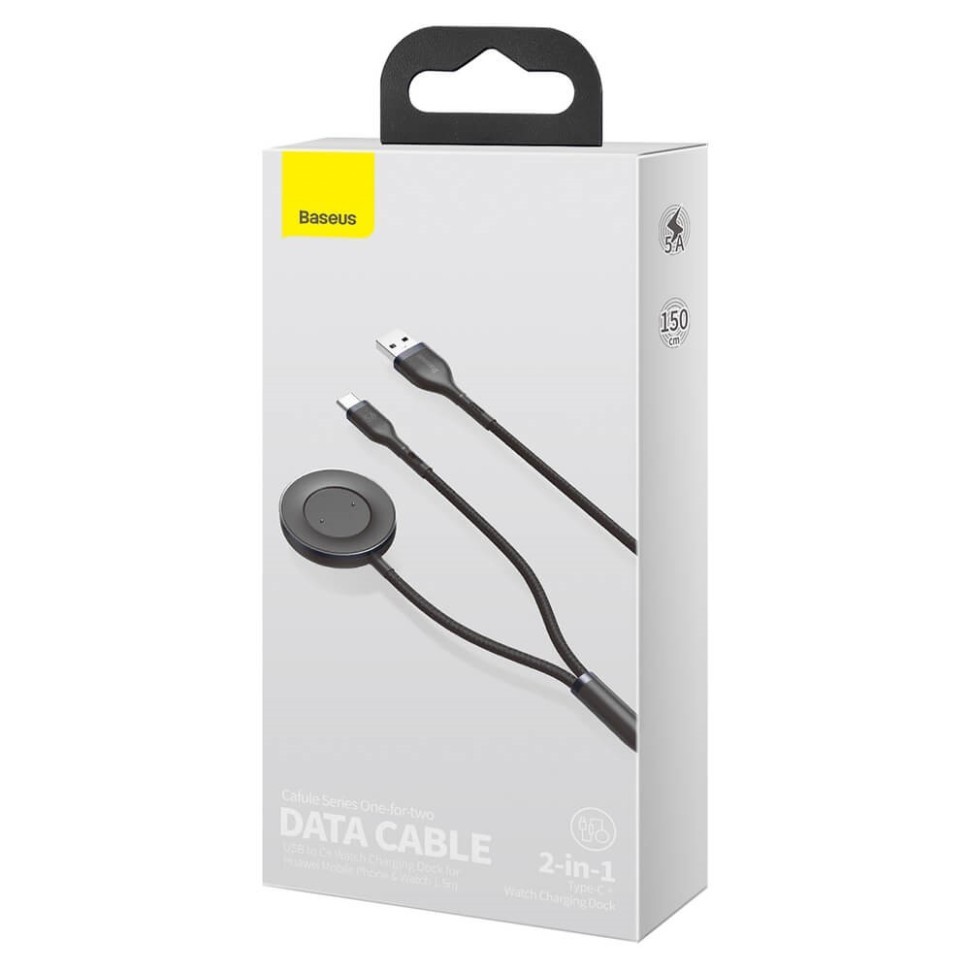 Док-станция Baseus Cafule One-for-two Type-C Huawei Mobile and Watch CA1T2-G1 черная