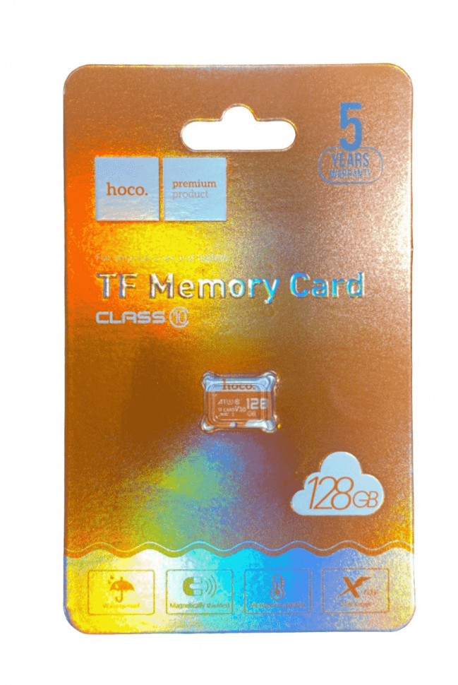micro SDHC карта памяти Hoco 128GB Сlass 10 UHS-I (без адаптера)