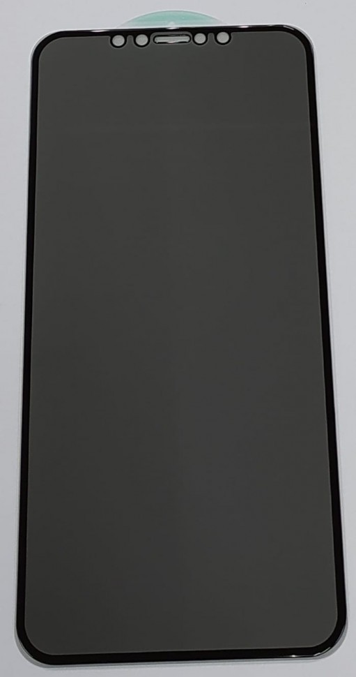 Защитное стекло для i-Phone 11 Pro Max/XS Max 6.5" Анти-Шпион чёрное