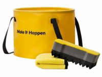 Набор для уборки Xiaomi HOTO Outdoor Wash Kit (ведро складное, тряпка, губка) желтый