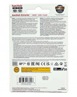 SDXC карта памяти Sandisk 256GB Extreme V30 UHS-I U3 (180 Mb/s) SDSDXVV-256G-GNCIN