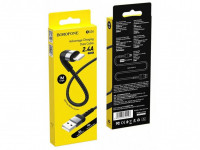Usb Кабель-зарядка Lightning Borofone BX34 Advantage 2.4A 1м в нейлоновой оплётке чёрный