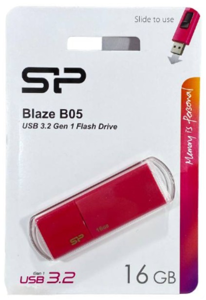 3.0 USB флеш накопитель Silicon Power 16GB Blaze B05 Peach красный