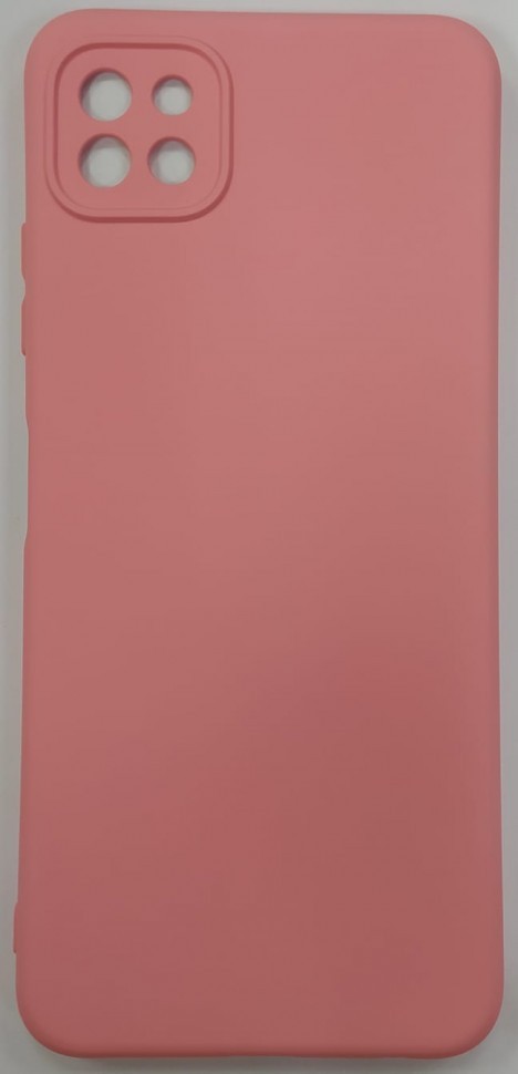 Накладка для Samsung Galaxy A22S силикон матовый розовый