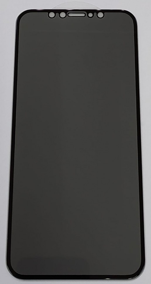 Защитное стекло для i-Phone 11 Pro/X/Xs 5.8" Анти-Шпион чёрное