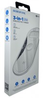 Беспроводное зарядное устройство Borofone BQ19 5W/7.5W/10W/15W 3in1 белое