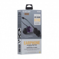 Стереонаушники с микрофоном Remax RM-610D 1.2м плоские золотые