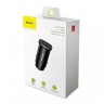 Автомобильное заряд. устр. Baseus Square Metal 2USB 30W CCALL-DS01 черное