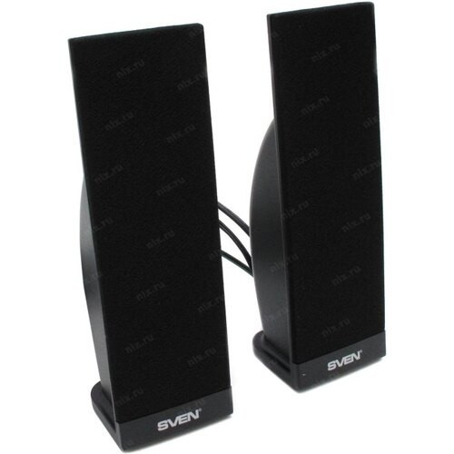 Акустическая система 2.0 Sven 230, мощность 4Вт, USB, чёрная