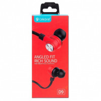 Наушники с микрофоном Celebrat D9 красные