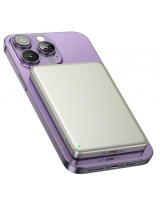 Powerbank с беспроводной зарядкой MagSafe Hoco Q26 5000mAh 1USB-C 20W золотой