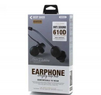 Стереонаушники с микрофоном Remax RM-610D 1.2м плоские красные