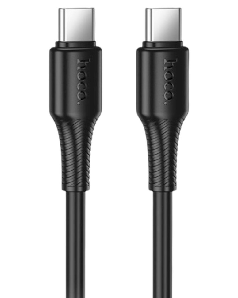 Usb Кабель-зарядка Type-C на Type-C Hoco X120 60W 1м черный