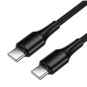 Usb Кабель-зарядка Type-C на Type-C Hoco X120 60W 1м черный