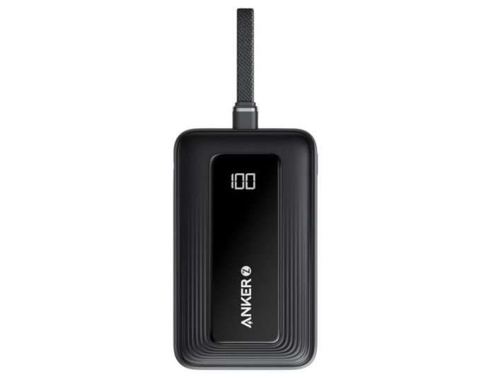 Powerbank Anker Zolo (1688) 10000mAh 30W 1USB/1C с проводом Type-C черный