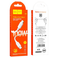 Usb Кабель-зарядка Type-C на Type-C Hoco X96 100W 5A 1м белый