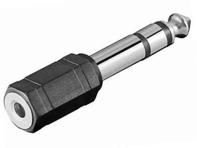 Адаптер-переходник Jack 3.5 мм (F) х Jack 6.3 мм (М) (1 канал) (A206)