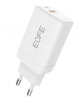 Сетевое зарядное устройство EOFE E601 1C/1USB 65W белое