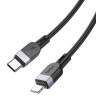 Usb Кабель-зарядка Type-C на Lightning Hoco X109 27W 3м силиконовый черный